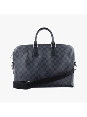 Louis Vuitton Porte Documents Jules Noir Black Damier Graphite